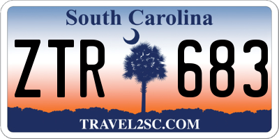 SC license plate ZTR683