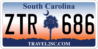 SC license plate ZTR686