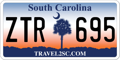 SC license plate ZTR695
