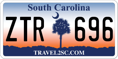 SC license plate ZTR696