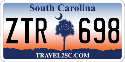 SC license plate ZTR698