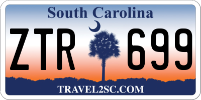 SC license plate ZTR699
