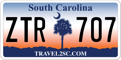 SC license plate ZTR707