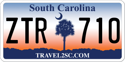 SC license plate ZTR710