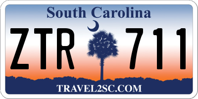 SC license plate ZTR711