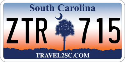 SC license plate ZTR715
