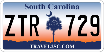 SC license plate ZTR729