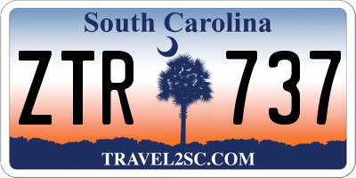 SC license plate ZTR737