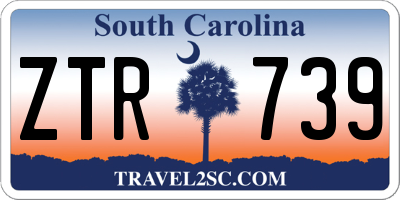 SC license plate ZTR739