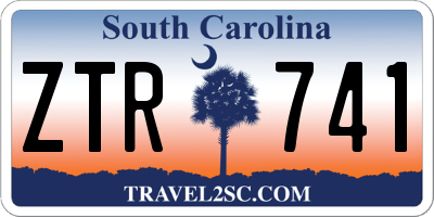 SC license plate ZTR741