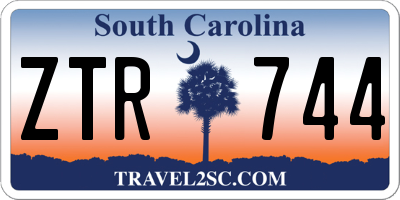 SC license plate ZTR744