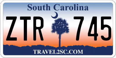 SC license plate ZTR745