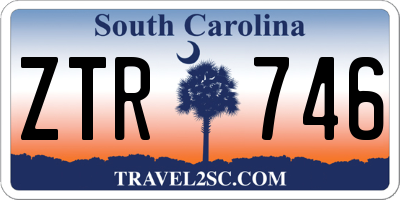 SC license plate ZTR746