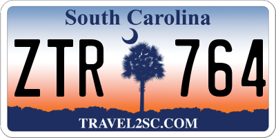 SC license plate ZTR764