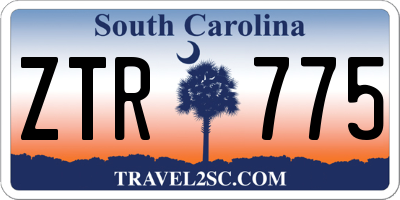 SC license plate ZTR775