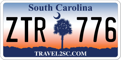 SC license plate ZTR776
