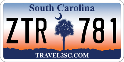 SC license plate ZTR781