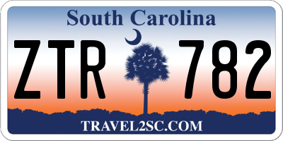 SC license plate ZTR782