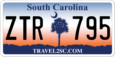 SC license plate ZTR795