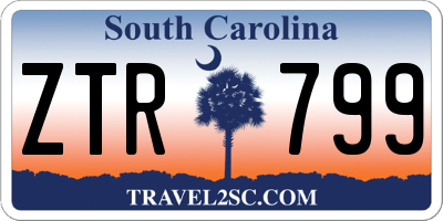 SC license plate ZTR799