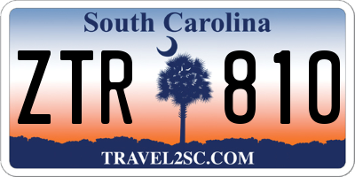 SC license plate ZTR810