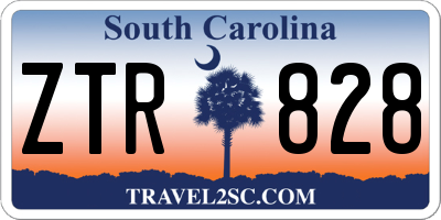 SC license plate ZTR828