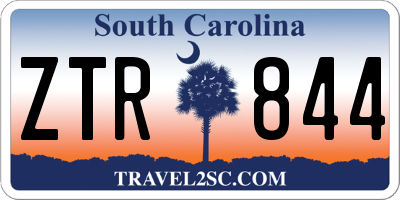 SC license plate ZTR844