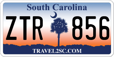 SC license plate ZTR856
