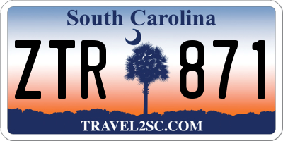 SC license plate ZTR871