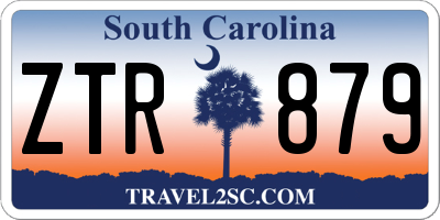 SC license plate ZTR879