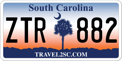 SC license plate ZTR882