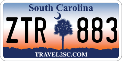 SC license plate ZTR883
