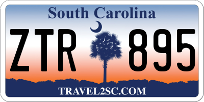 SC license plate ZTR895
