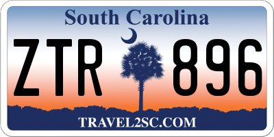 SC license plate ZTR896