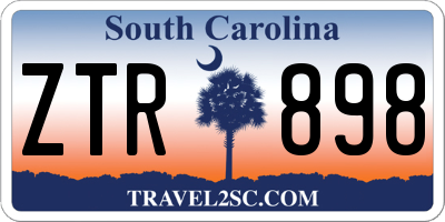 SC license plate ZTR898