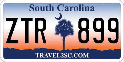 SC license plate ZTR899