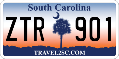 SC license plate ZTR901