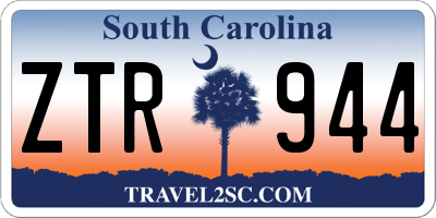 SC license plate ZTR944