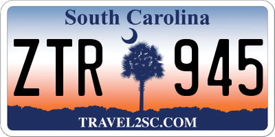 SC license plate ZTR945