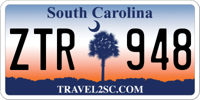SC license plate ZTR948