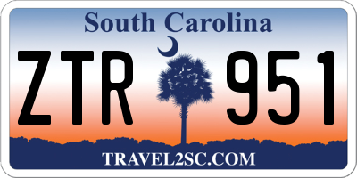 SC license plate ZTR951