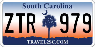 SC license plate ZTR979