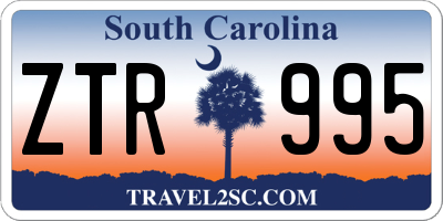 SC license plate ZTR995