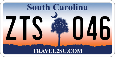 SC license plate ZTS046