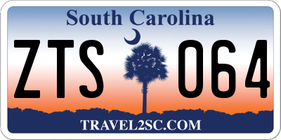 SC license plate ZTS064