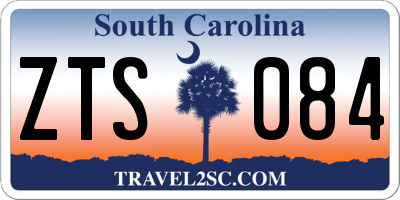 SC license plate ZTS084