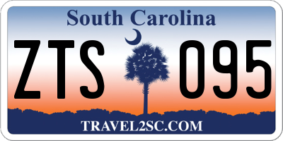 SC license plate ZTS095