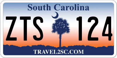 SC license plate ZTS124
