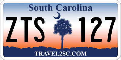 SC license plate ZTS127