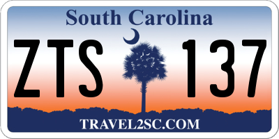 SC license plate ZTS137